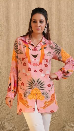 vibrant floral top